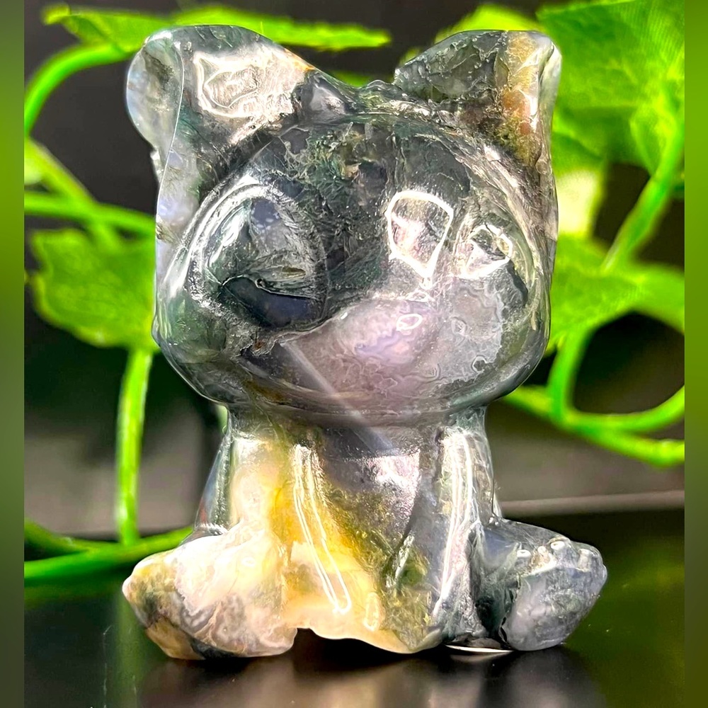 Druzy Moss Agate Stitch